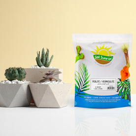 50/50 Perlite Vermiculite Blend (2 Quarts); Premixed Soil Additive for Moisture Control and Drainage
