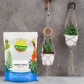 Hanging Planter Potting Soil Mix (8 Quarts), Lightweight Potting Mix Optimized for Indoor/Outdoor Hanging Pots/Baskets