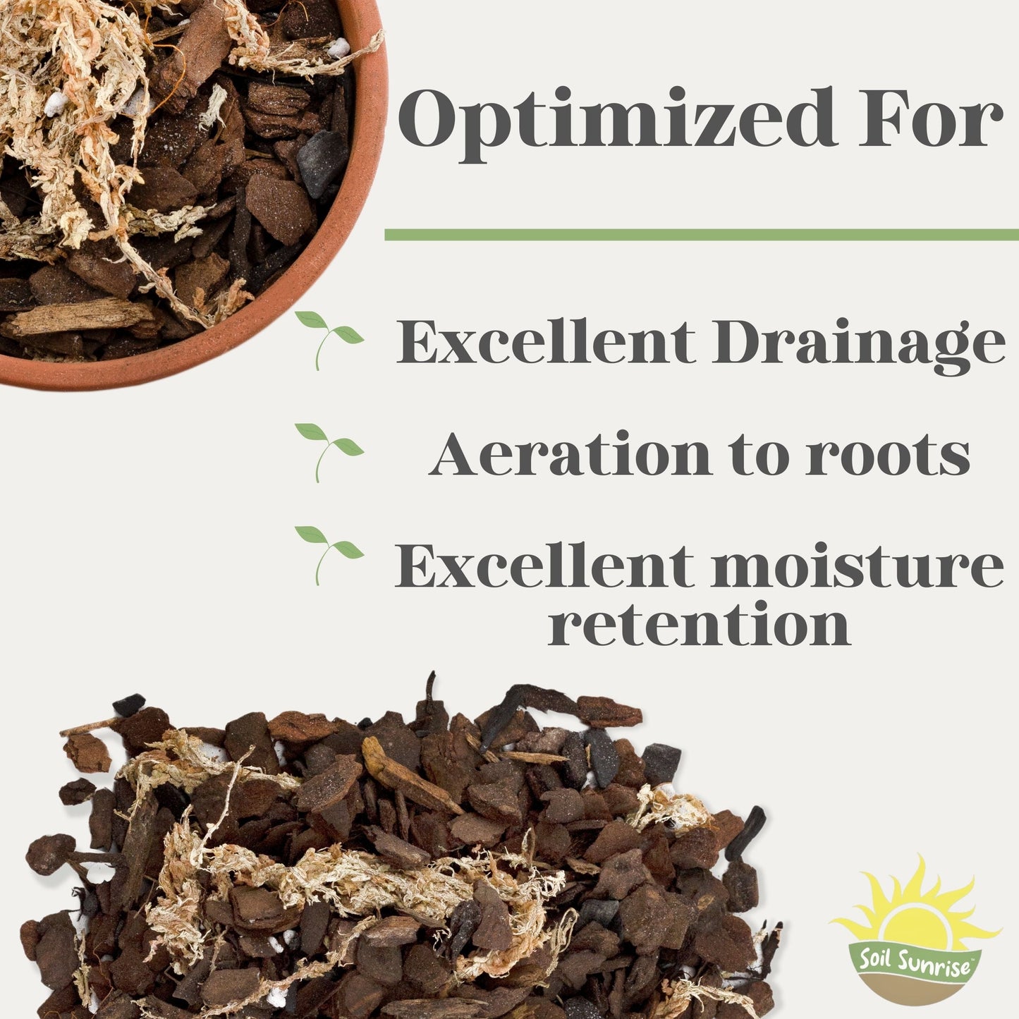 Premium Orchid Potting Mix w/ Long Fiber Sphagnum (2 Quarts) - SSKIT129