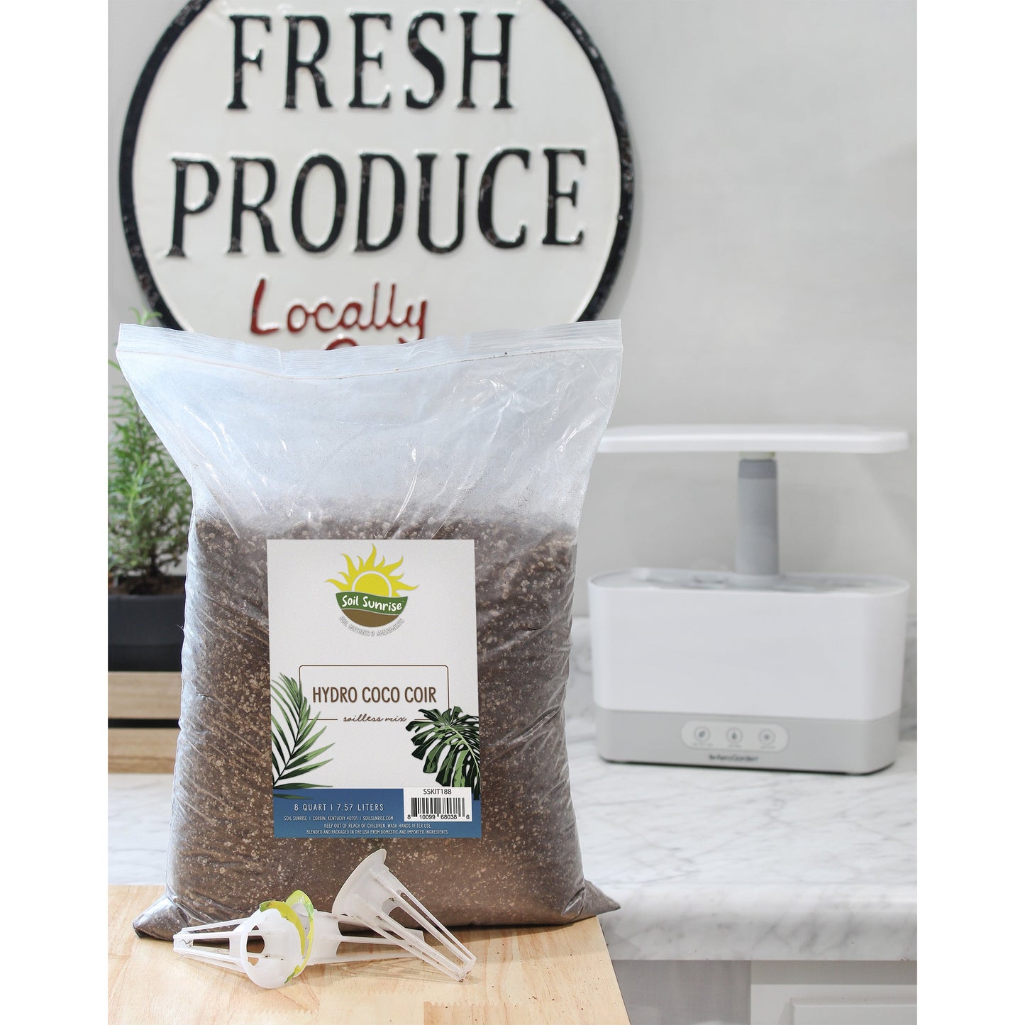 Hydroponic Coco Coir Soilless Growing Mix (8 Quarts) - SSKIT188