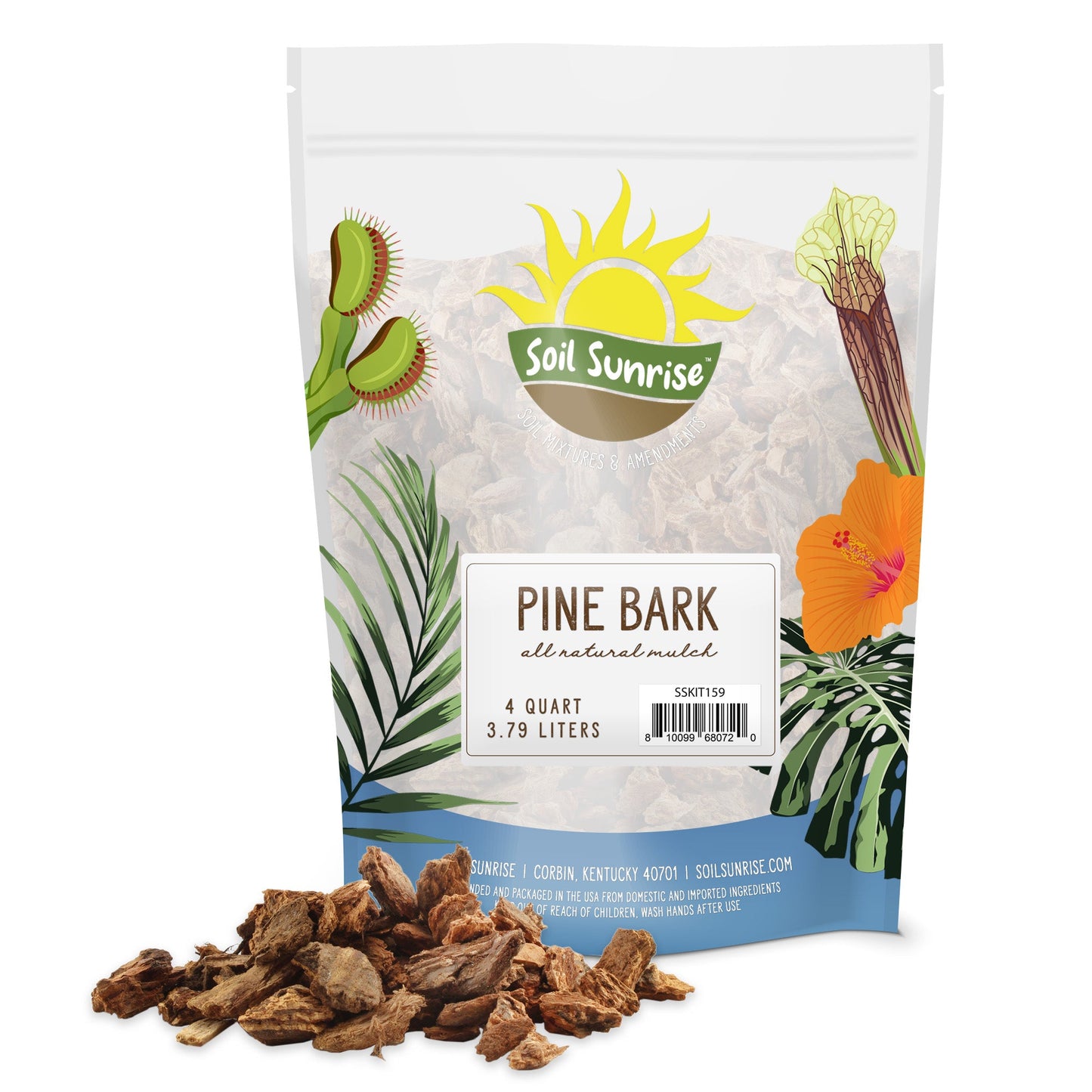 100% Natural Pine Bark Mulch Nuggets (4 Quarts) - SSKIT159