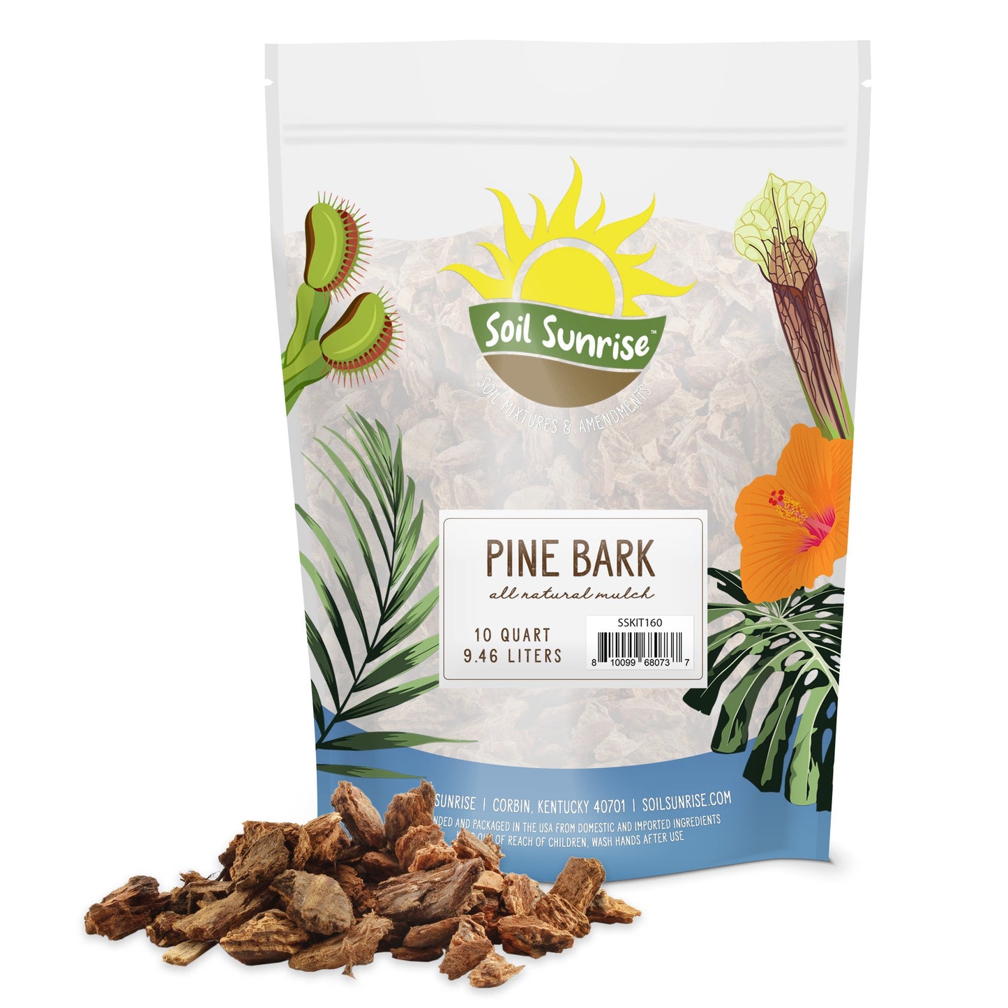 100% Natural Pine Bark Mulch Nuggets (10 Quarts) - SSKIT160