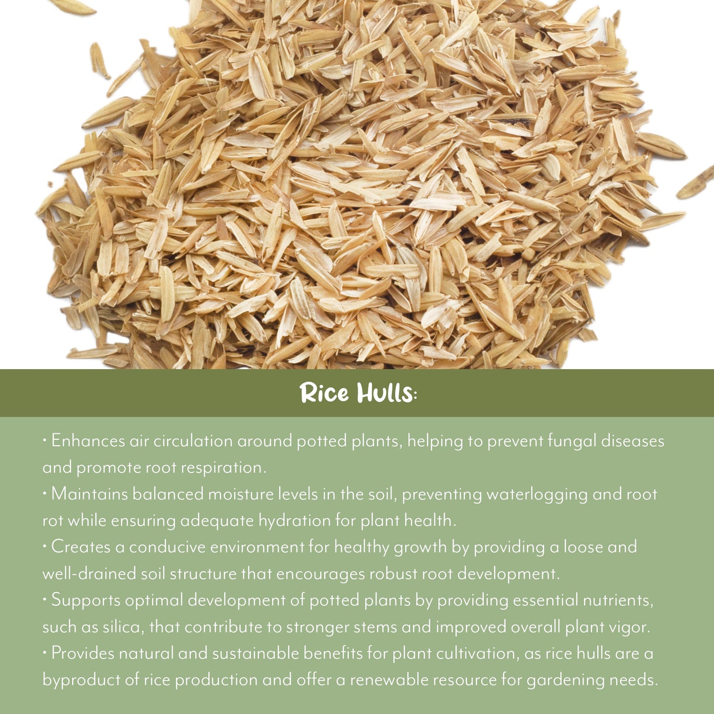 Horticultural Grade Rice Hulls (8 Quarts) - SSKIT262