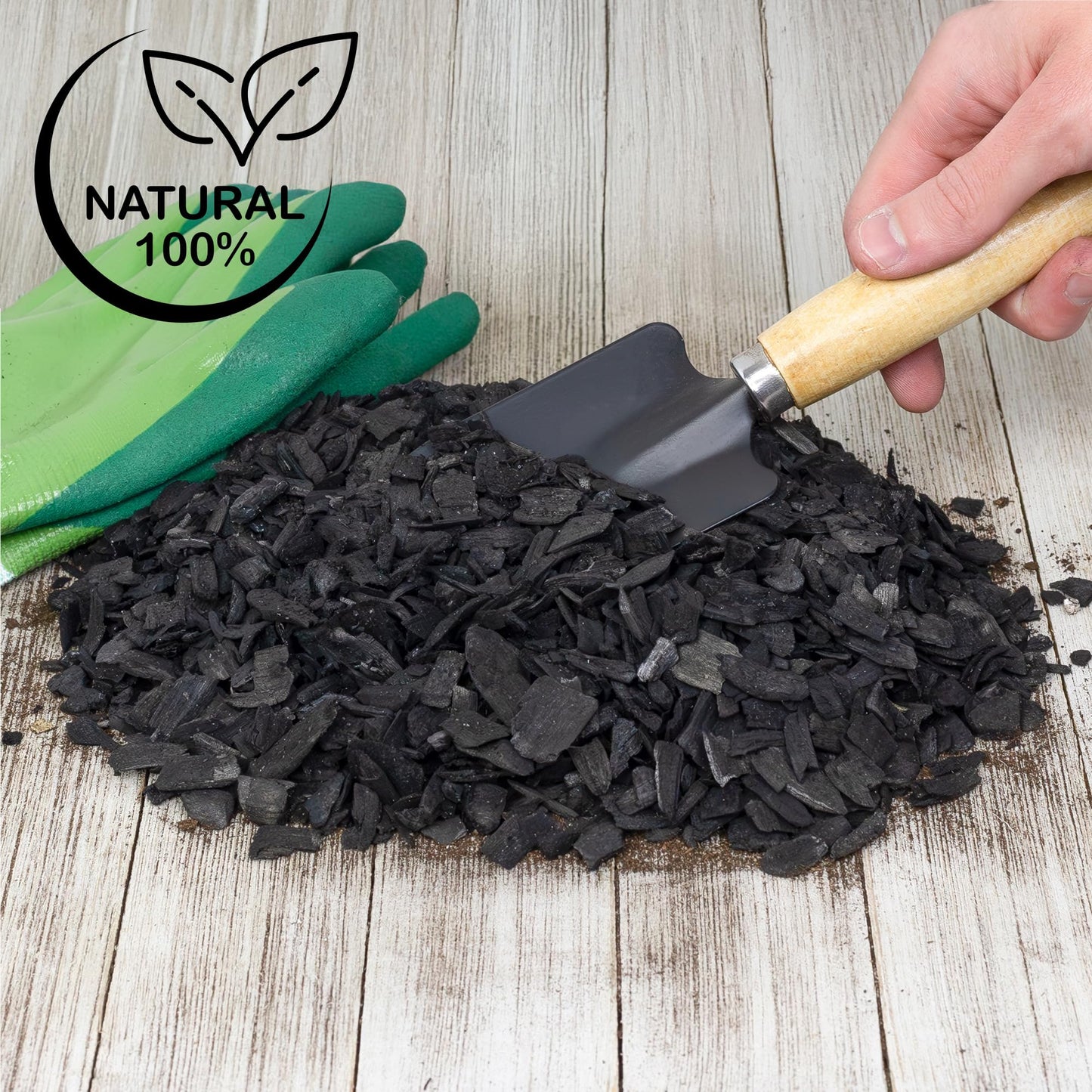 Horticultural Charcoal for Indoor Plants (8 Quarts), Hardwood Soil Additive for Orchids, Terrariums, and Gardening