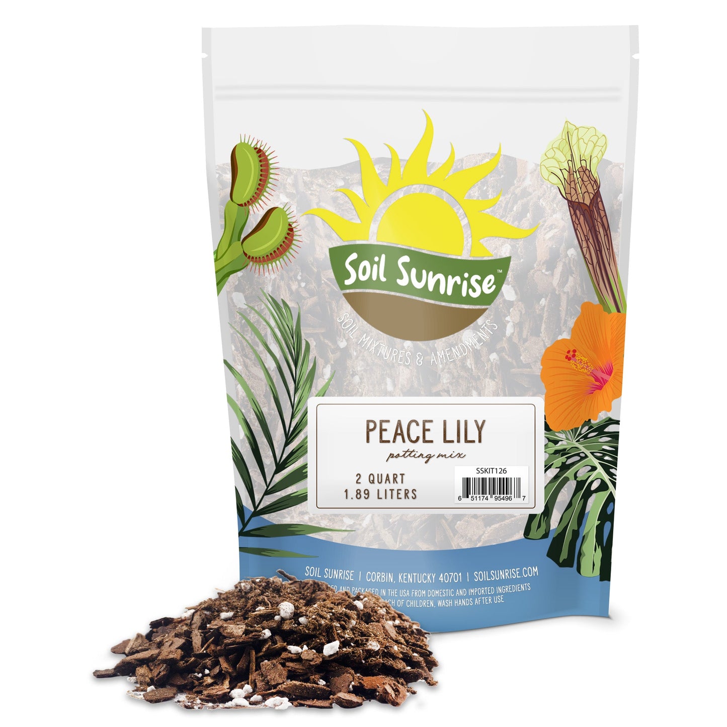 Peace Lily Potting Soil Mix (2 Quarts) - SSKIT126
