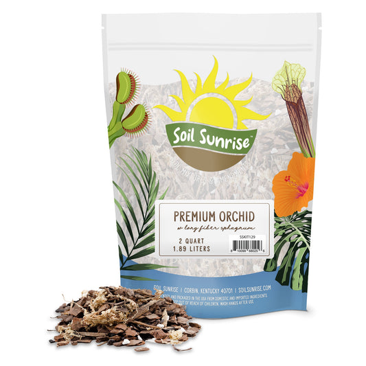 Premium Orchid Potting Mix w/ Long Fiber Sphagnum (2 Quarts) - SSKIT129