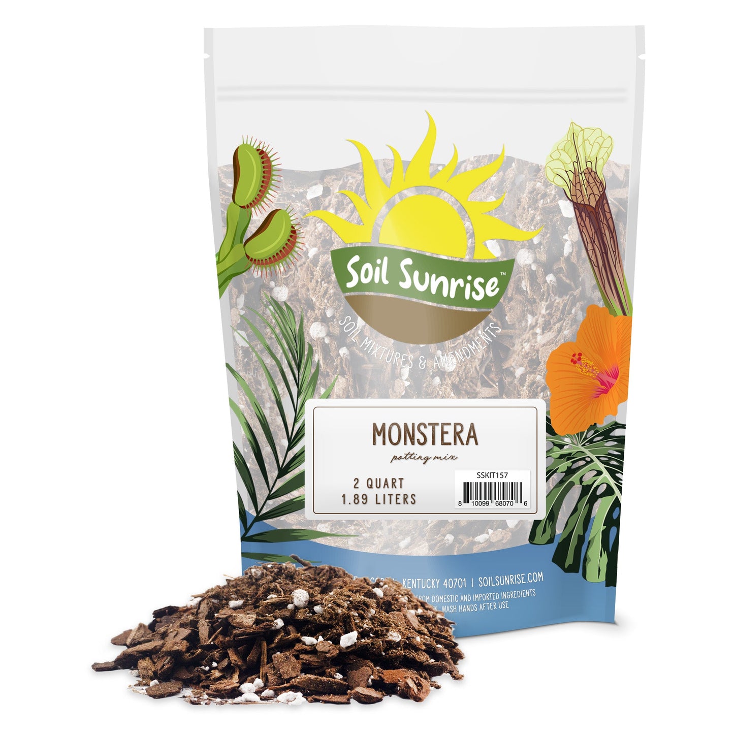 Monstera Houseplant Potting Soil Mix (2 Quarts) - SSKIT157