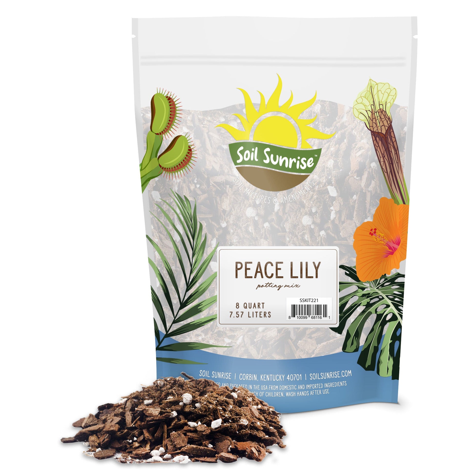 Peace Lily Potting Soil Mix (8 Quarts) - SSKIT221