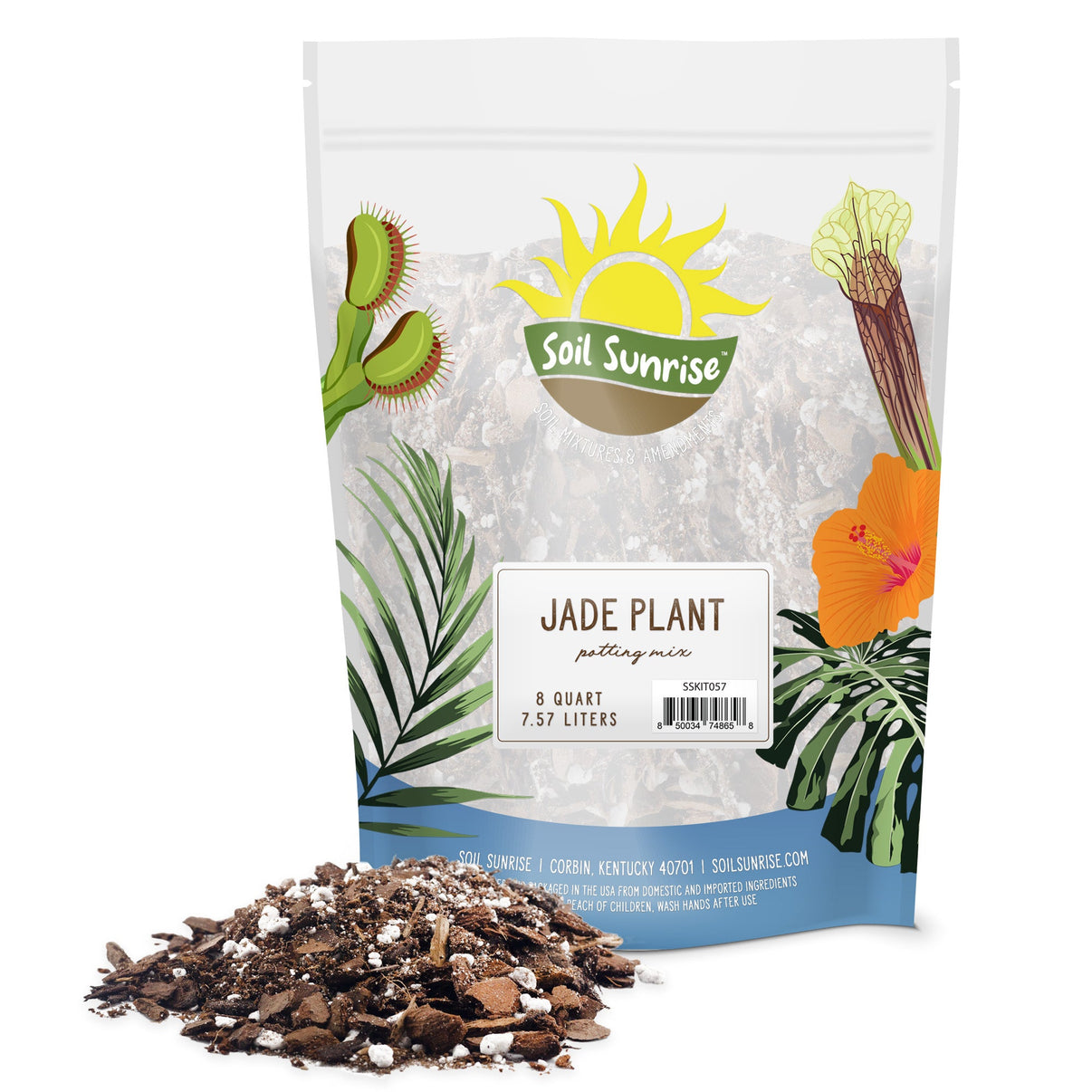 Jade Plant Potting Soil Mix, Hand Blended Amendment for Jade Succulents