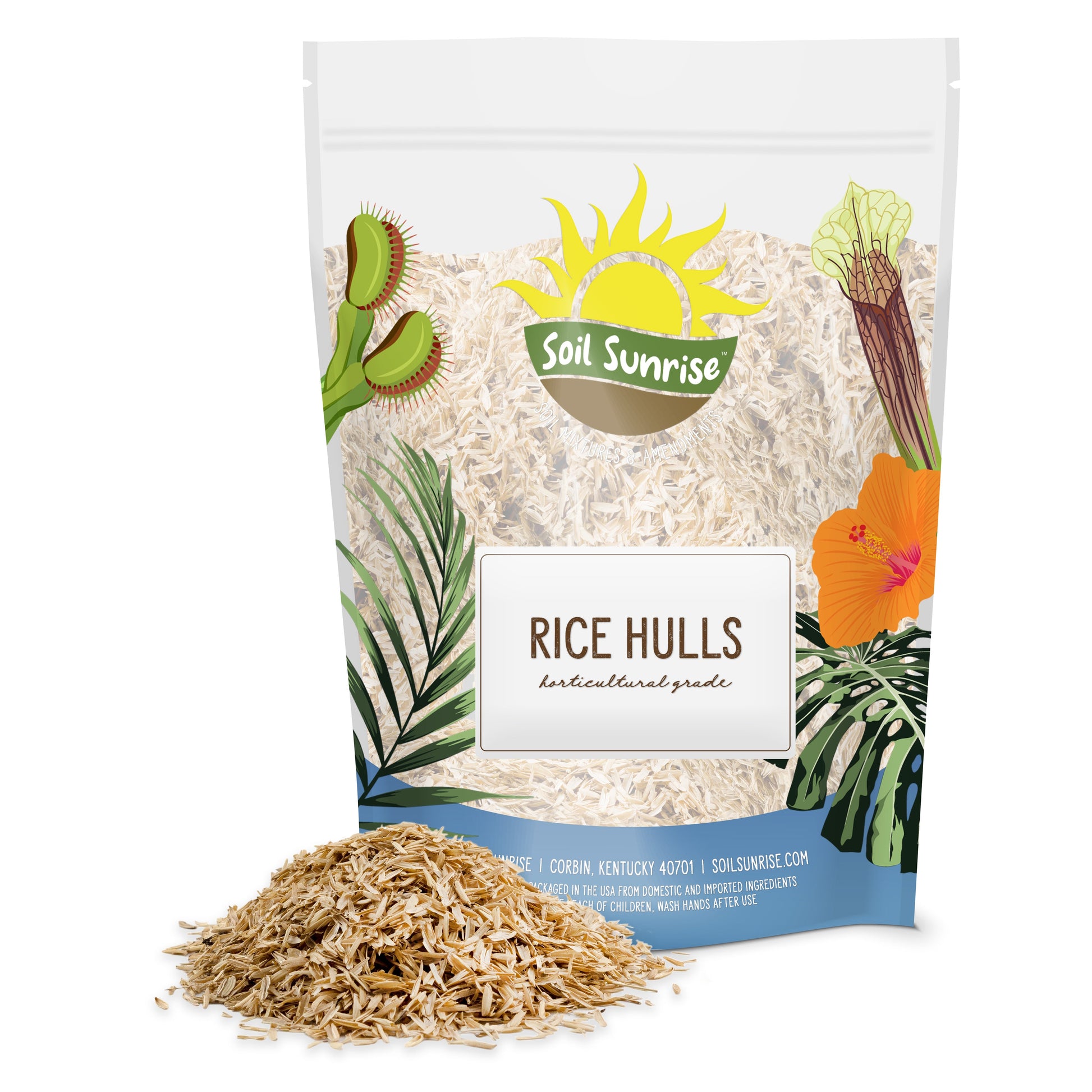 Horticultural Grade Rice Hulls, Choose Size - SSVarRiceH